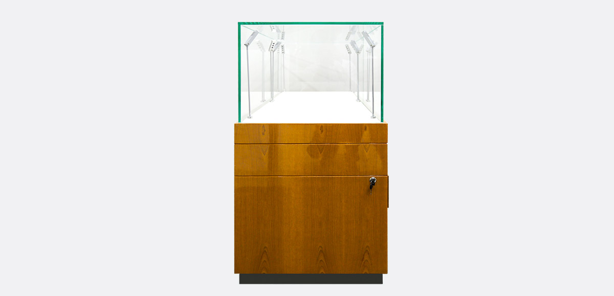 modern design usa style wood and glass store furniture jewelry showcase counter