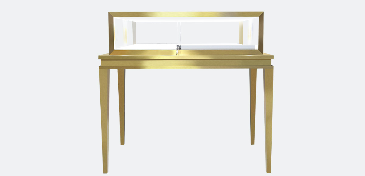free standing and combination jewelry and watch counter table