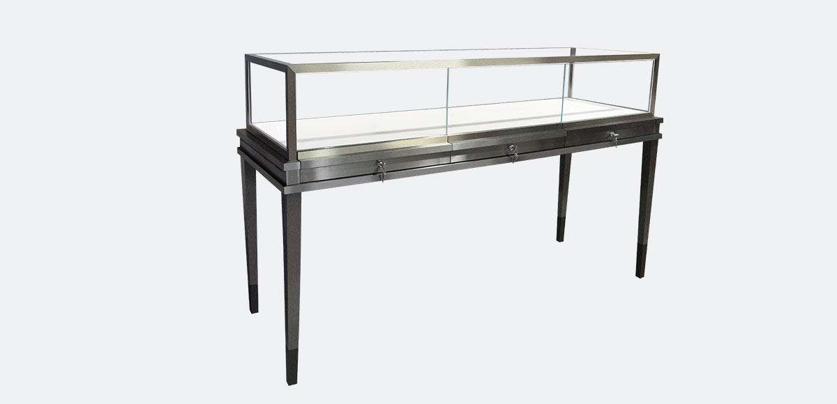 Quality morden design simple style Jewelry showcase display table counter