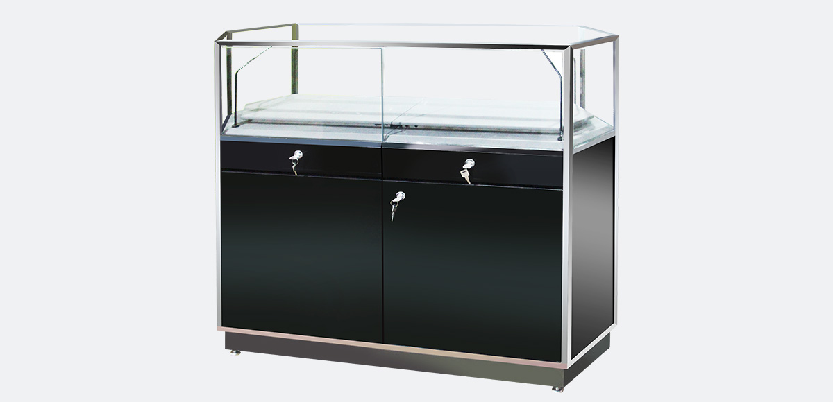 New Design Black Jewelry Display Cabinet From China Manufacturer